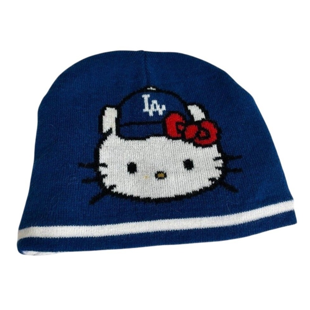 Hello Kitty Sanrio Los Angeles Dodgers Beanie